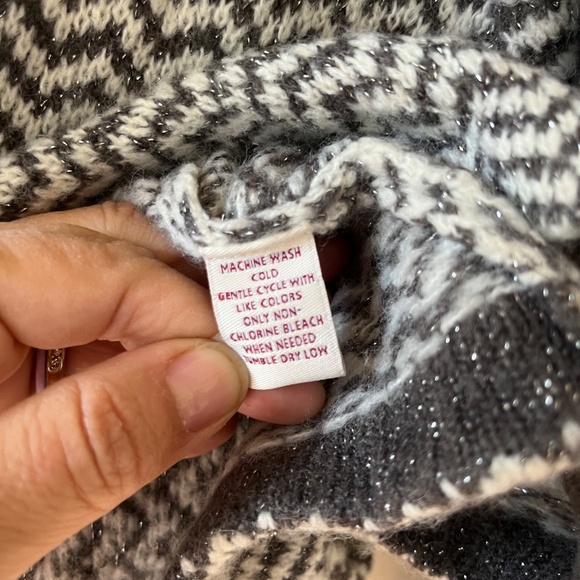 JM Collection Sz 2X Knit Gray Oversized Open Cardigan Sweater Long Sleeve - Picture 9 of 9